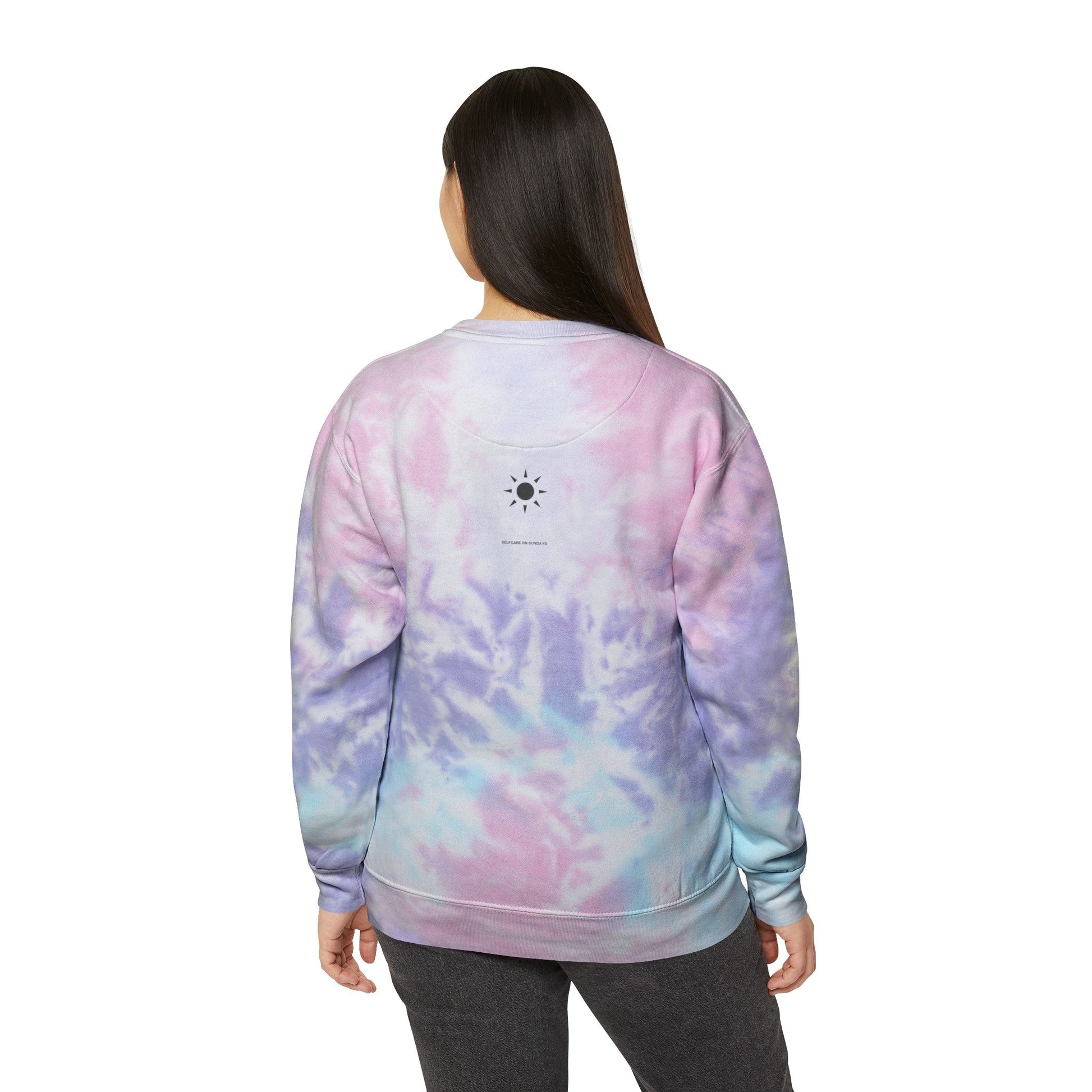 Unisex Tie-Dye Crew Neck Sweatshirt - Selfcare on Sundays - Selfcare on Sundays