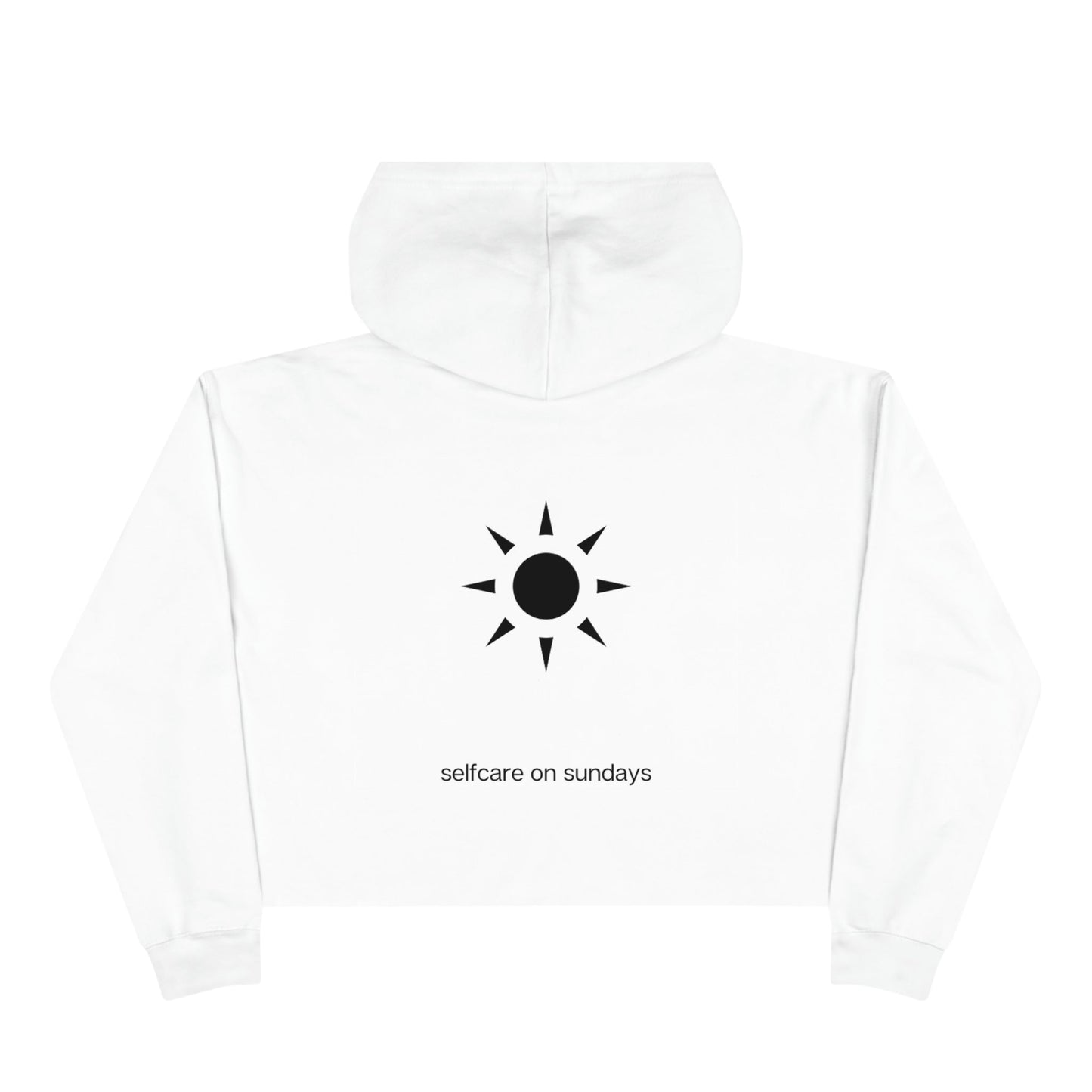 SOS Crop Top Unisex Hoodie - Selfcare on Sundays - Selfcare on Sundays