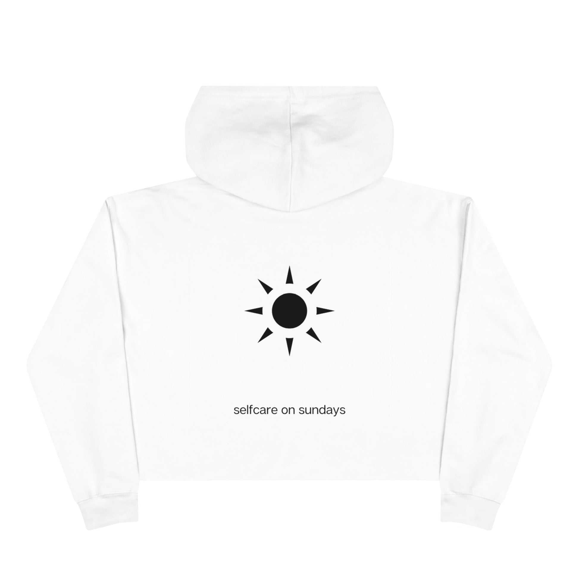 SOS Crop Top Unisex Hoodie - Selfcare on Sundays - Selfcare on Sundays